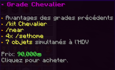 Grade Chevalier